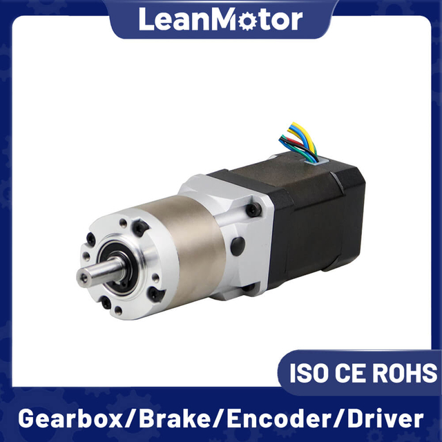 Leanmotor Nema 17 42BLS BLDC-Getriebemotor mit rundem Kopf und hochpr&auml;zisem Planetengetriebe 42 x 42 mm, 3 Phasen 
