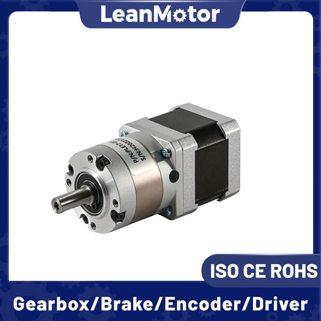 LeanMotor Nema 17 moteur pas &agrave; pas plan&eacute;taire de haute pr&eacute;cision 0.9/1.8 degr&eacute;s 4 fils/6 fils